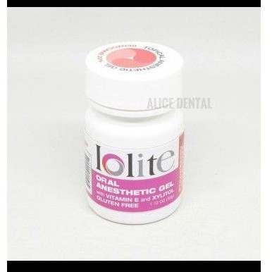 iolite lolite dental anestesi anastesi topikal topical gel stroberi cherry bius lokal gigi alicedent