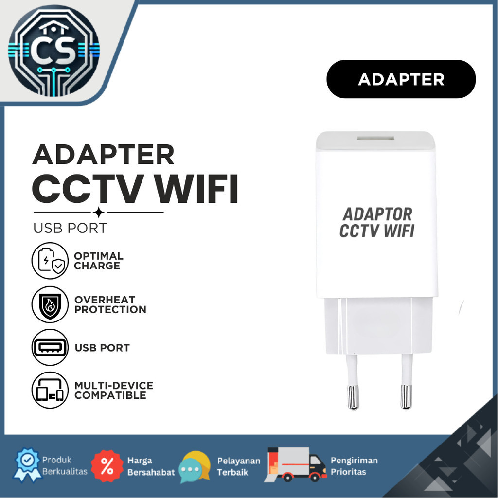 Adapter CCTV WiFi USB Charger Kamera Monitoring Universal