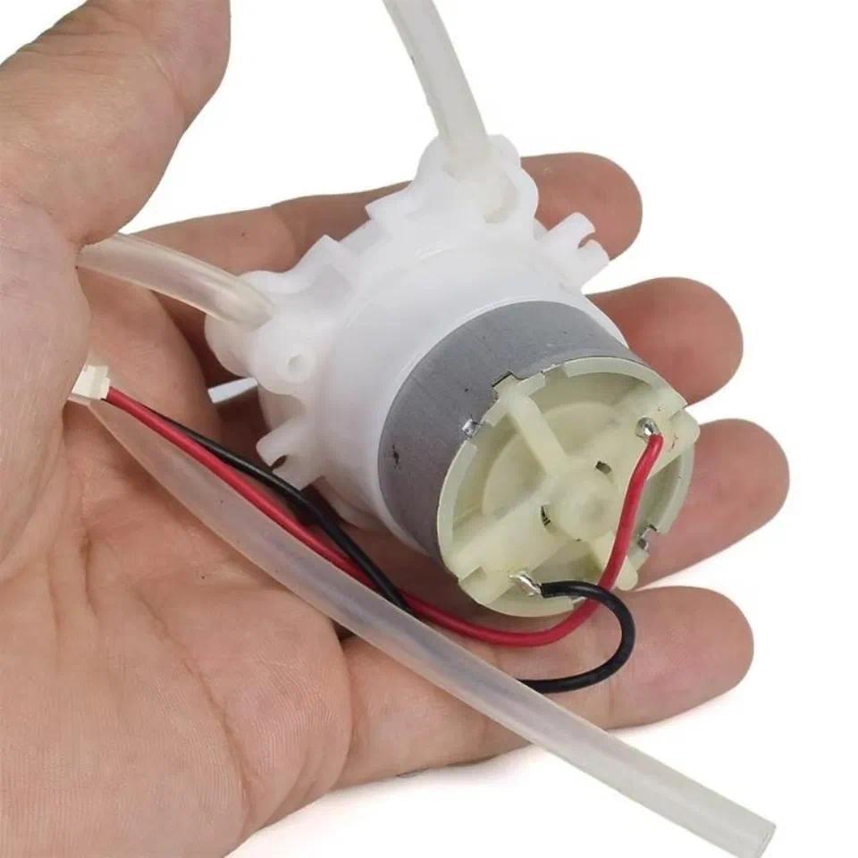 New DC 5V Micro Peristaltic Pump Metal Brush DC 6V Dosing Liquid Pump Squeeze Pump Geared Motor Wate