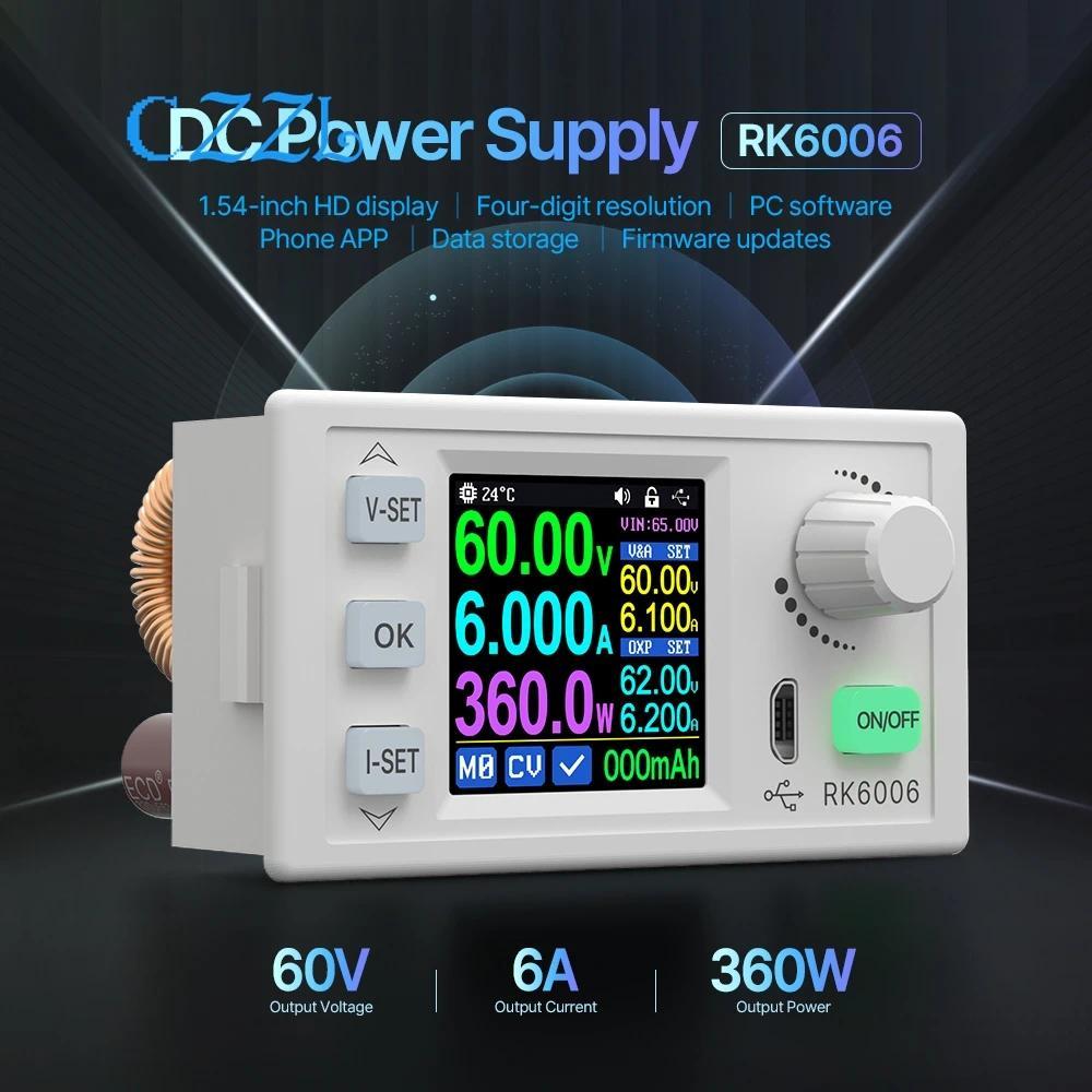 RD RK6006 RK6006-BT 60V 6A 4 git Communication Adjustable DC to DC Step Down Voltage Bench Power Sup