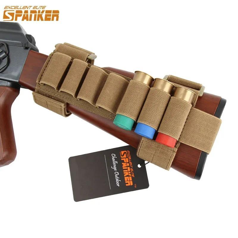 7 Rounds Shotgun Buttstock Ammo Pou Gun Accessories Shell Holder Bullet Elastic Carrier  Airsoft Gun