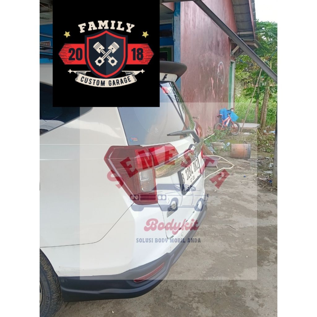 Spoiler Calya Bahan Fiber Duraplex Tipe Minimalis PNP Hitam Doff