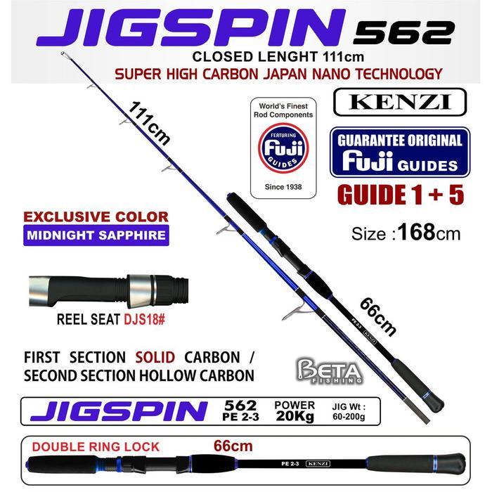 ROD JORAN KENZI JIGSPIN 562 Solid Carbon Fuji