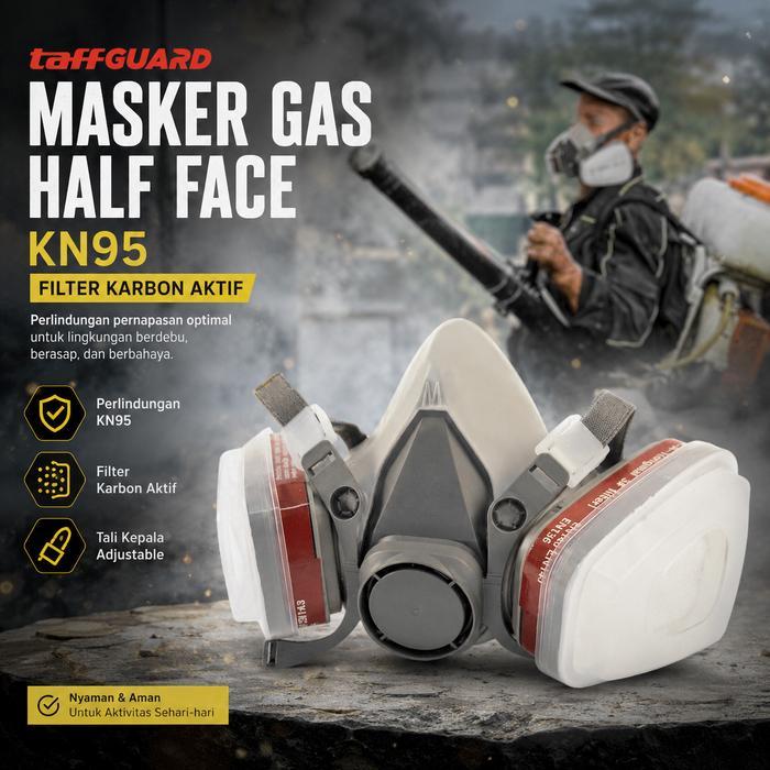 Masker Gas Facepiece Respirator Half Gas Mask 6200