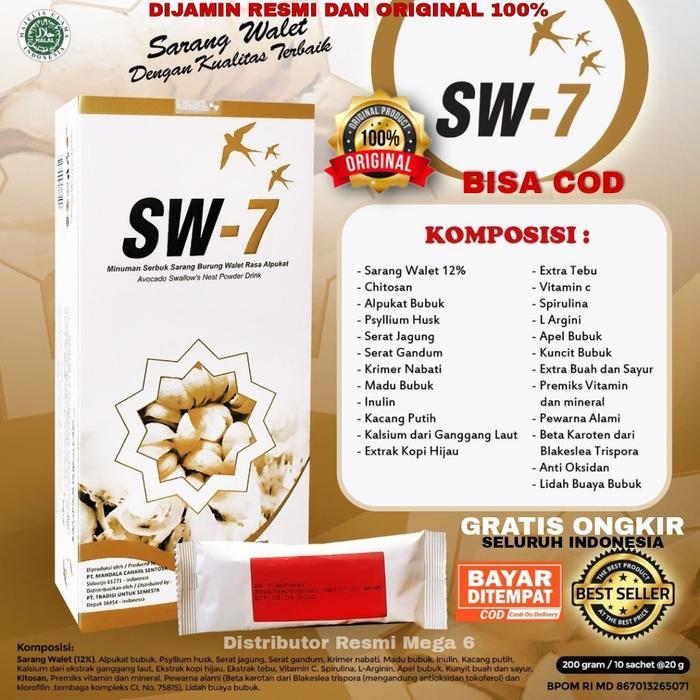 SW 7 SW 7 ORI 100% Minuman Kesehatan Serbuk Sarang Burung Walet Asli