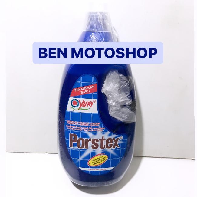 Yuri Porstex 1L 1 Liter 1000ml 1000 ml - Botol Biru Pembersih Porselen