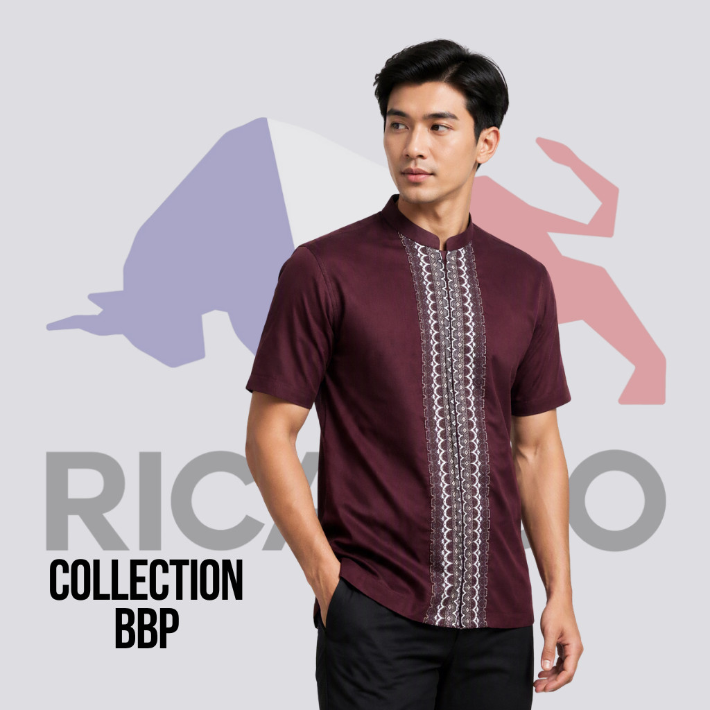 RICARDO [ COLLECTION ] BBP - Baju koko bordir pendek | Regular