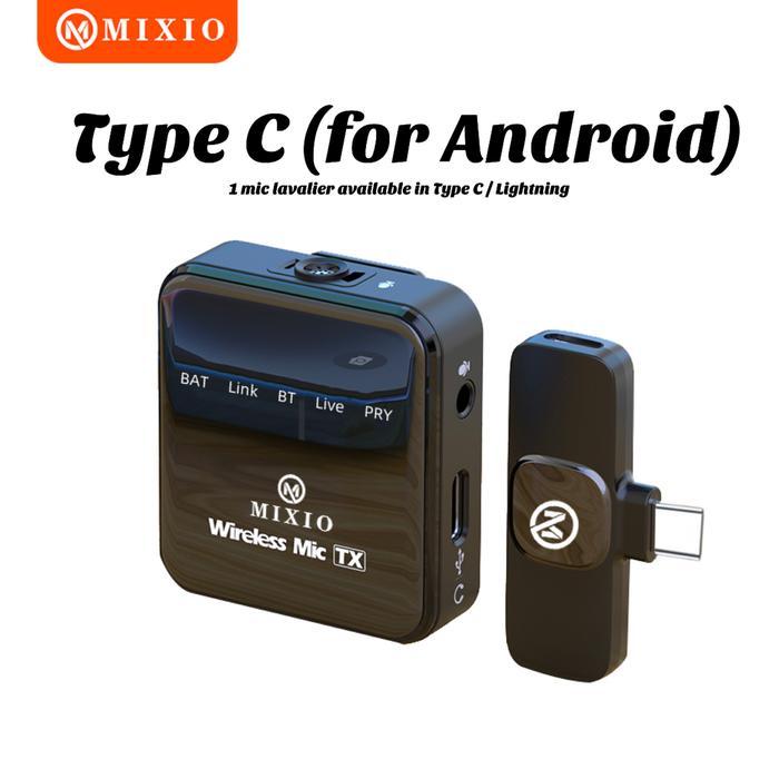MIXIO-T9/T10 Wireless Microphone Professional Mikrofon Lavalier HP - T9 - Type C