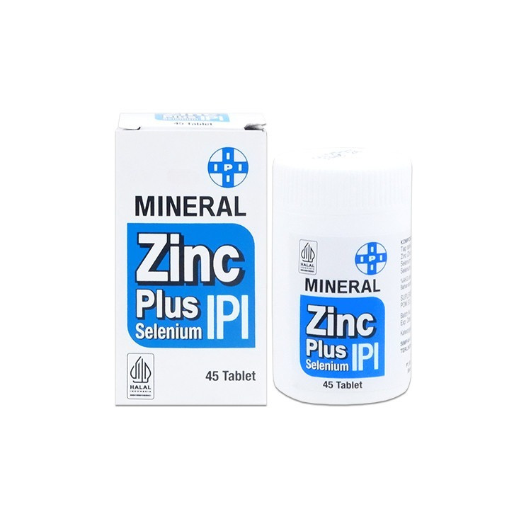 IPI Mineral Zinc Plus Selenium 45 Tablet - Suplemen Zinc dan Selenium IPI