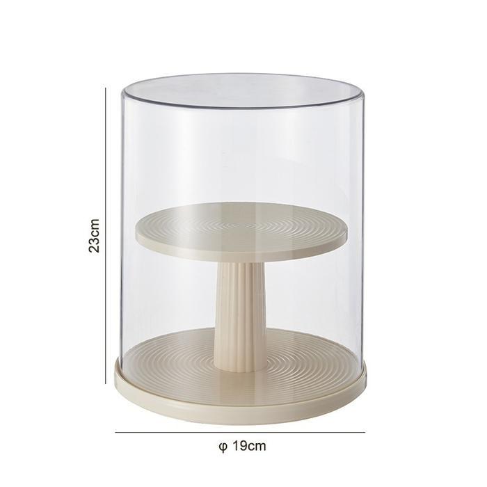 PromoVixplorn Acrylic Kotak Display Putar Blind Box 360 Rotate Display Box Rak  Pajangan Akrilik Tra