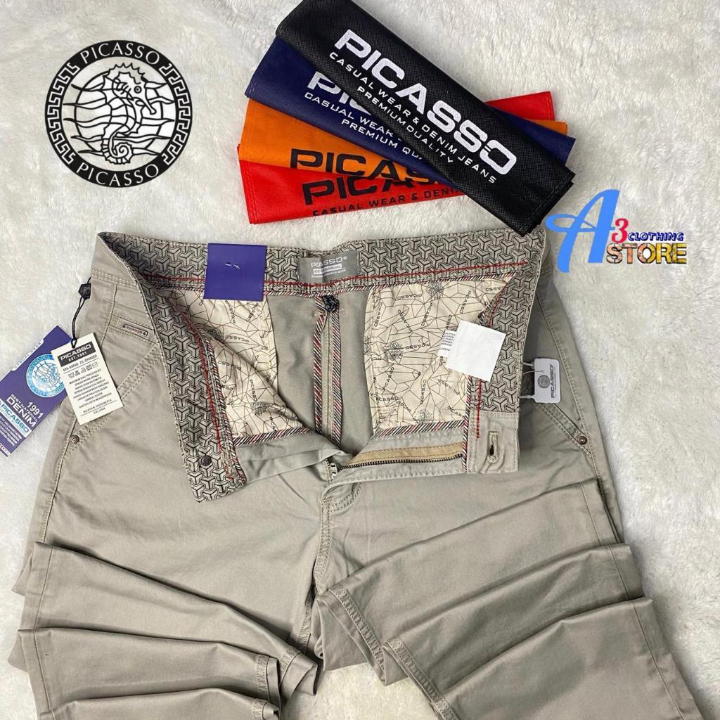 PICASSO -  Celana Chino Pria Picasso Slimfit - Celana Panjang Pria Chinos Picasso