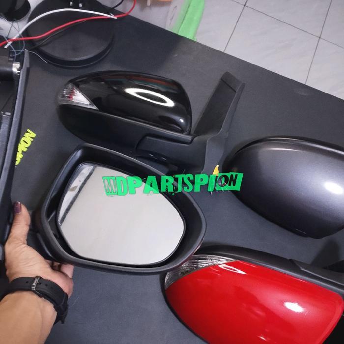 ORIGINAL SPION MAZDA 2 - SPION MAZDA2 - SPION MAZDA 2 2009 2010 2011 2012 - Putih, polos tanpa sen, 