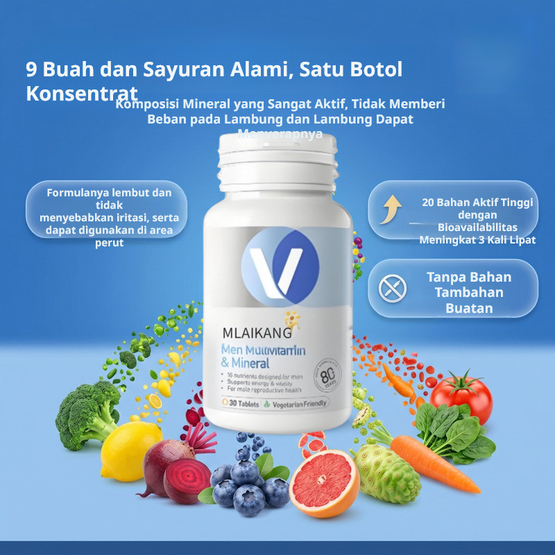 Energi Harian Multivitamin Mineral Tablet Kapsul Nutrisi/Vitamin Harian/Suplemen Dewasa/Nutrisi Leng