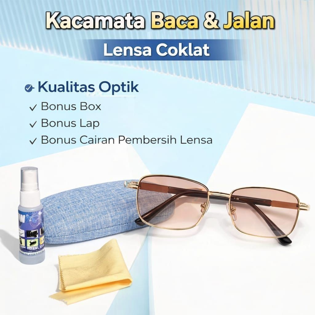 kacamata baca dan jalan / kacamata plus pria wanita / kacamata baca pria wanita kualitas optik