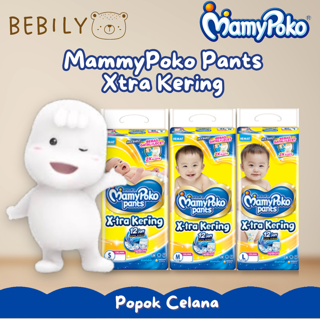 Mamypoko Pants Xtra Kering Popok Celana S38 M32 L28 Standar Popok Bayi Popok Promo Murah Mamypoko