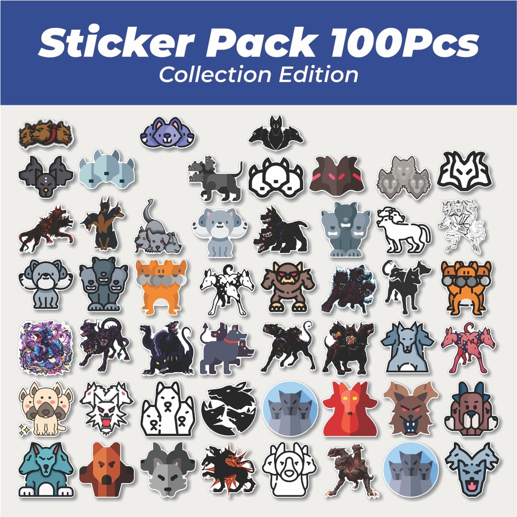 

Hot Stiker Cerberus Lucu Anti Air Stikers Berperekat Waterproof Sticker Decal Buat Motor Helm Buku Journal Koper Casing HP Laptop Botol Minum