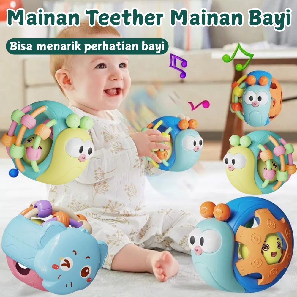Teether Bayi/Silicone Rattle Teether/Mainan Bersuara untuk Bayi Mainan/Mainan Anak Karet/Mainan Geng
