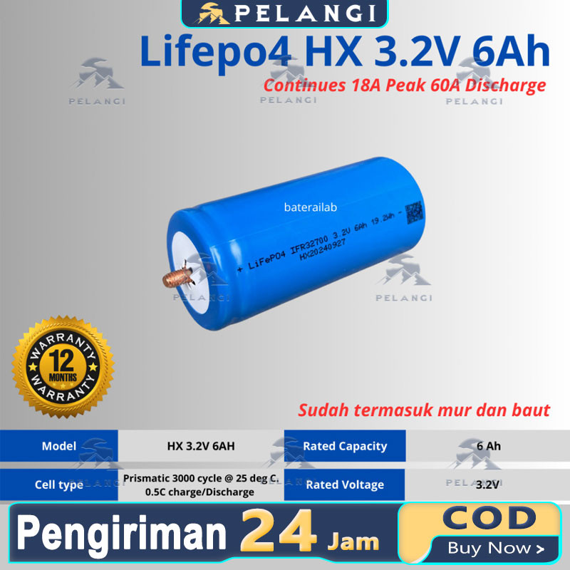 Batre lifepo4 32700 New