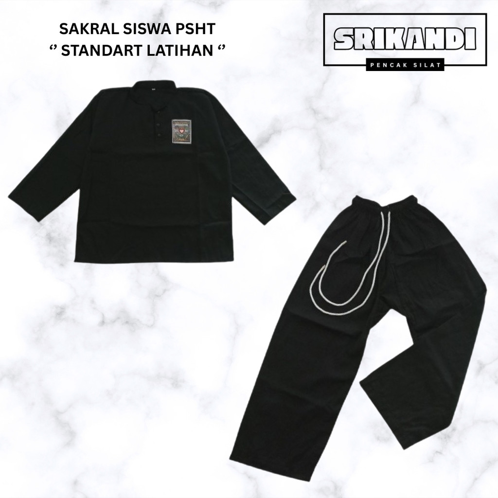 seragam silat siswa psht /sakral siswa psht /seragam silat /baju silat psht siswa - SRIKANDI PENCAK 