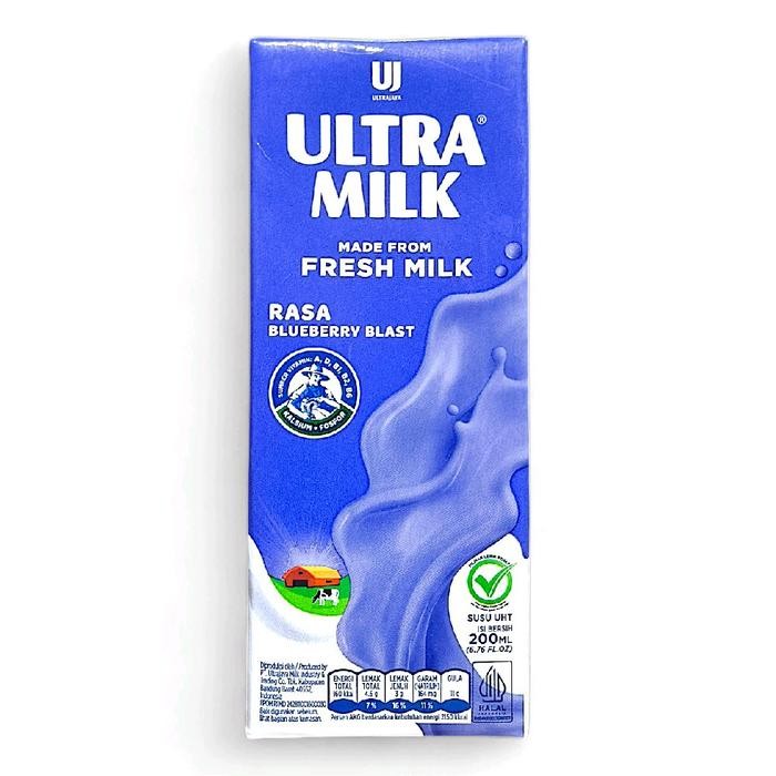 [zerov] SUSU UHT ULTRA MILK 200 ML [1 DUS ISI 24 x 200 ML] Full Cream / Coklat / Strawberry / Taro /