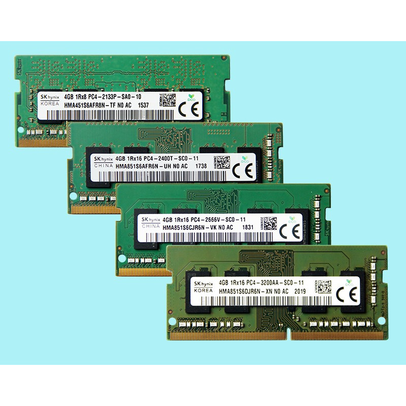 SK Hynix RAM DDR4 4GB 8GB 2133MHz 2400MHz 2666MHz 3200MHz  Laptop Memory 1Rx16 1RX8 2Rx8 PC4 2133P 2