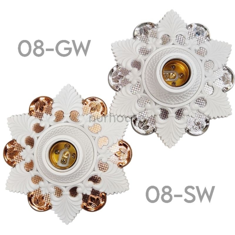 Fiting lampu plafon fiting Plafon Hiasan Gypsum