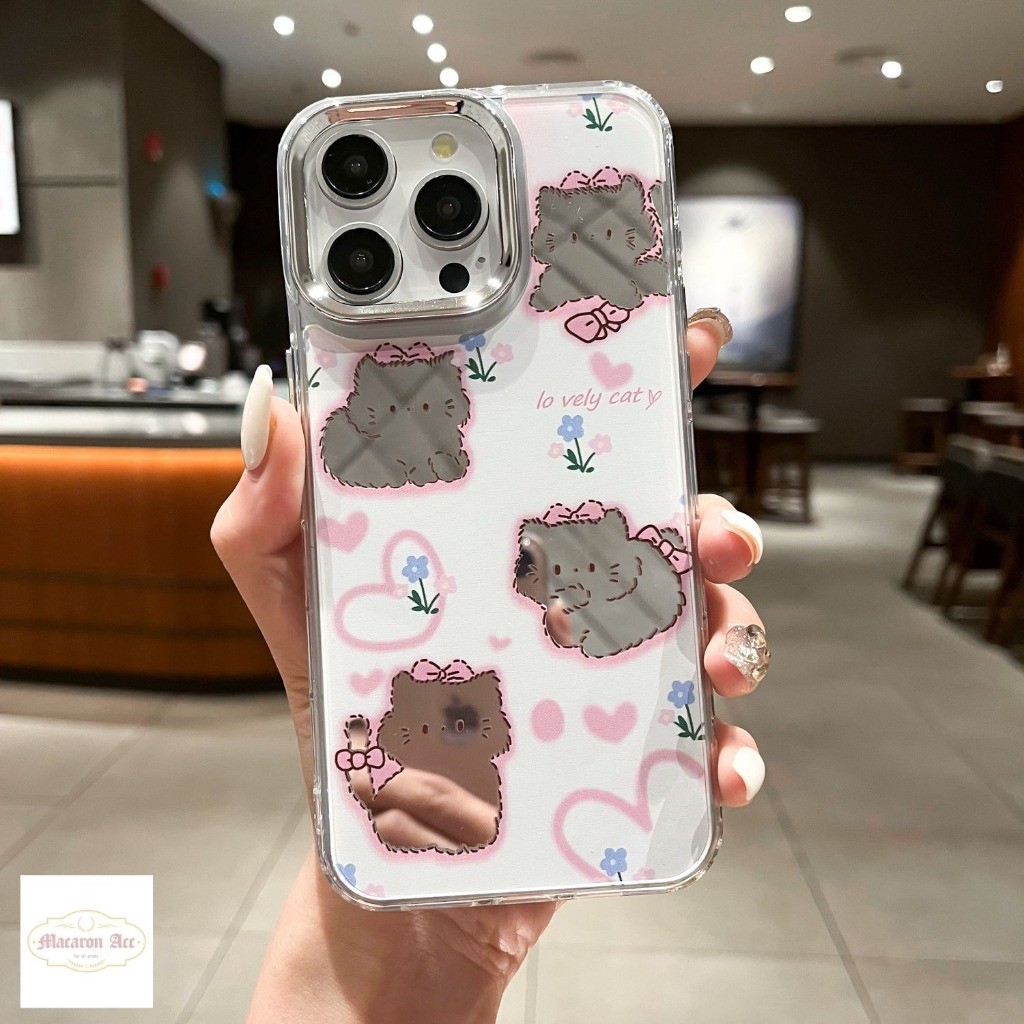_ SPECIAL  Kawaii Spiegel Mirror Case / Softcase Hp Compatible Iphone 7 7+ X Xr 11 12 13 14 15 Pro P
