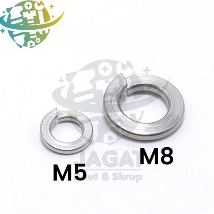 Ring Per Ver Stainless M8 (Spring Washer Stainless)