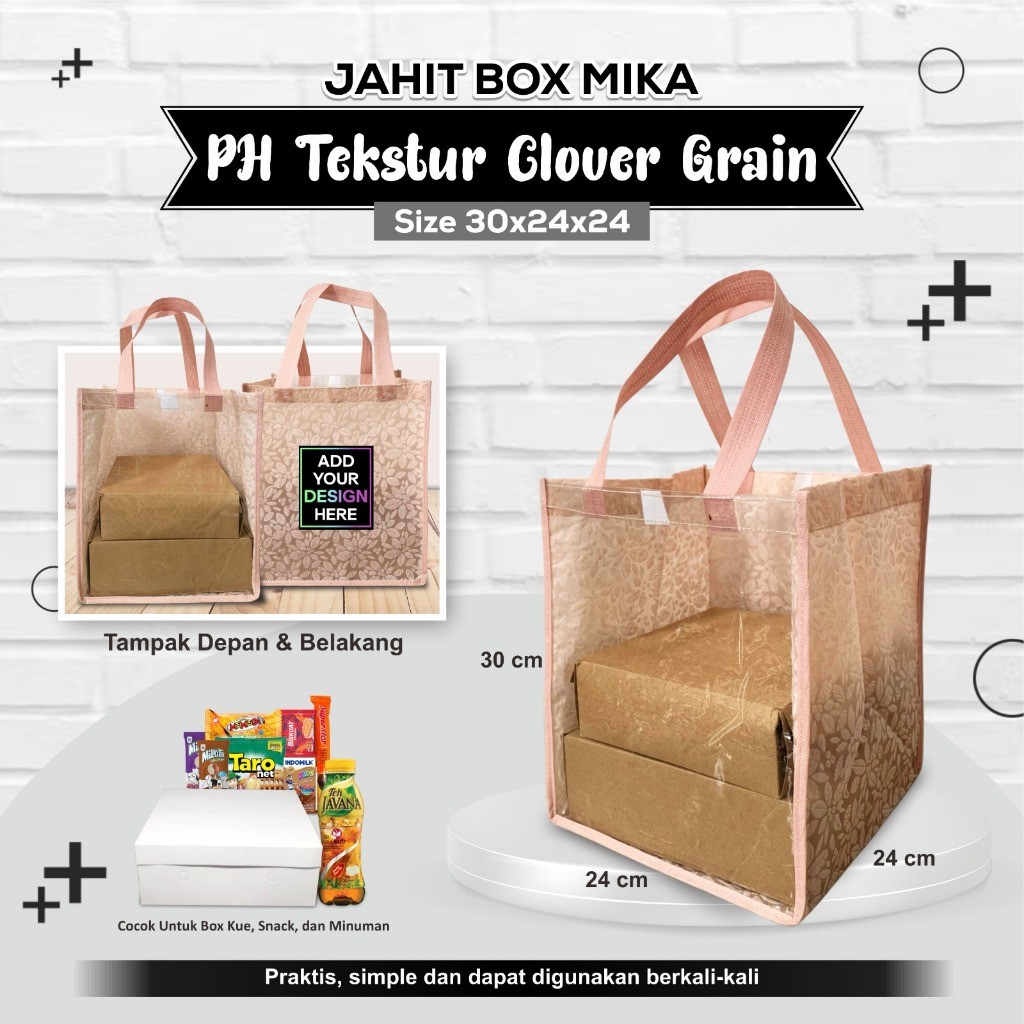 [INSTAN] Tas Box Nasi 24X24 Tas Hajatan Tas Spunbond Texture Tebal Ukuran Tas Kotak Nasi 30X24X24