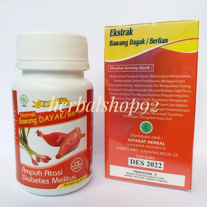 (0021) Kapsul Bawang Dayak / Bawang Dayak Asli Kalimantan Ampuh atasi Diabetes