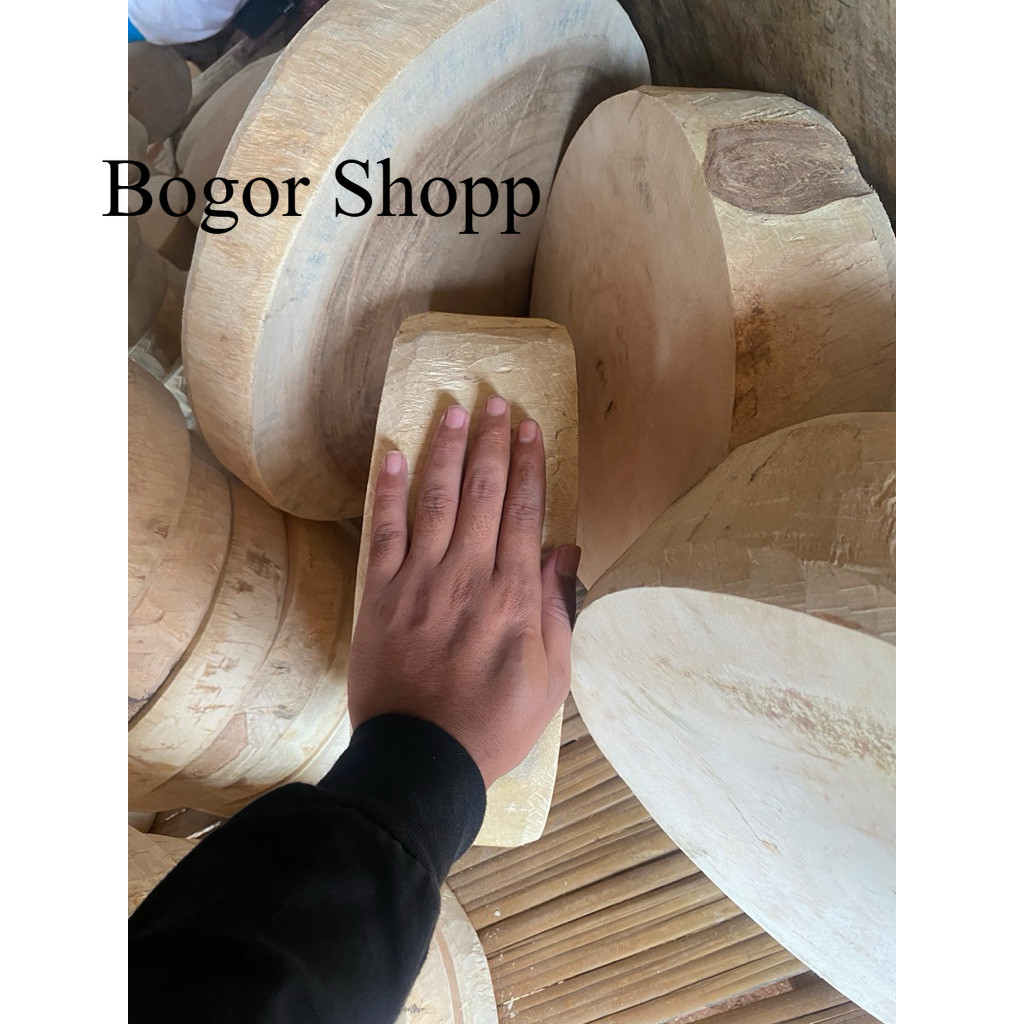 ASLI TALENAN KAYU BULAT 20-25 CM TEBAL 7CM/TATAKAN KAYU, ASAM NANGKA, RAMBUTAN/CUTINGG BOART/ALAS PO