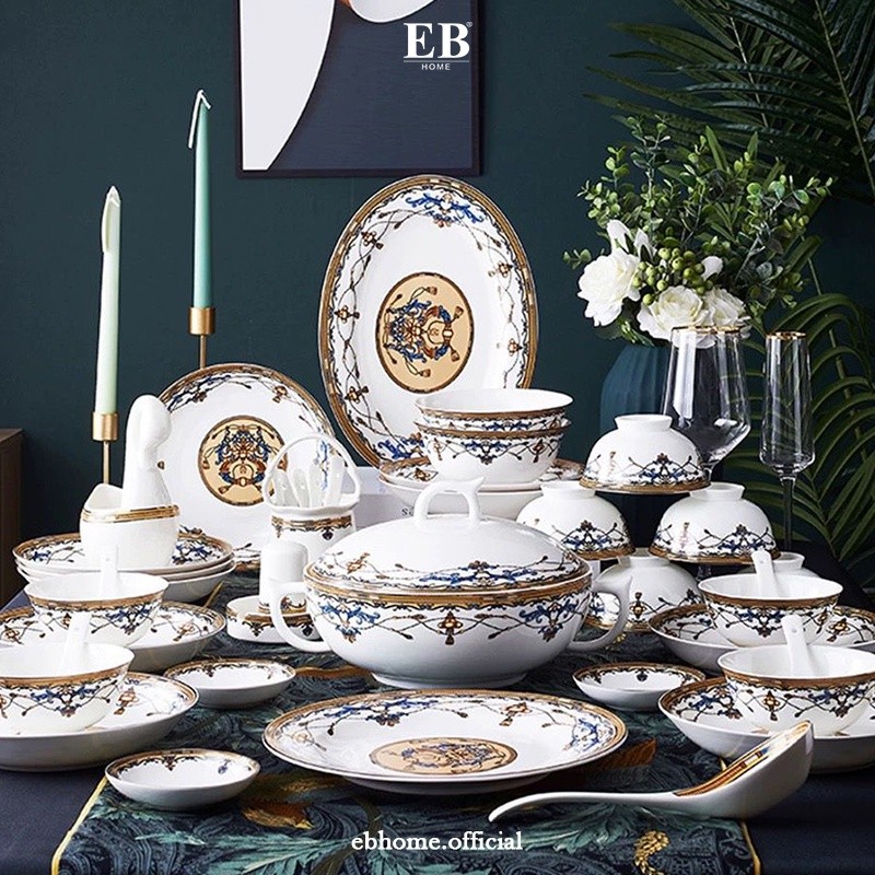 Piring Mangkok Keramik Set / European Tableware Set 131/1