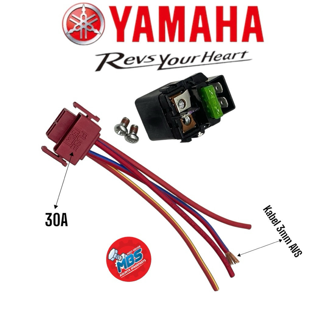 D.A.P BENDIK SOKET STATER YAMAHA R25 MT25 KABEL AVS 3MM SUPER TEBAL GARANSI 24 BULAN