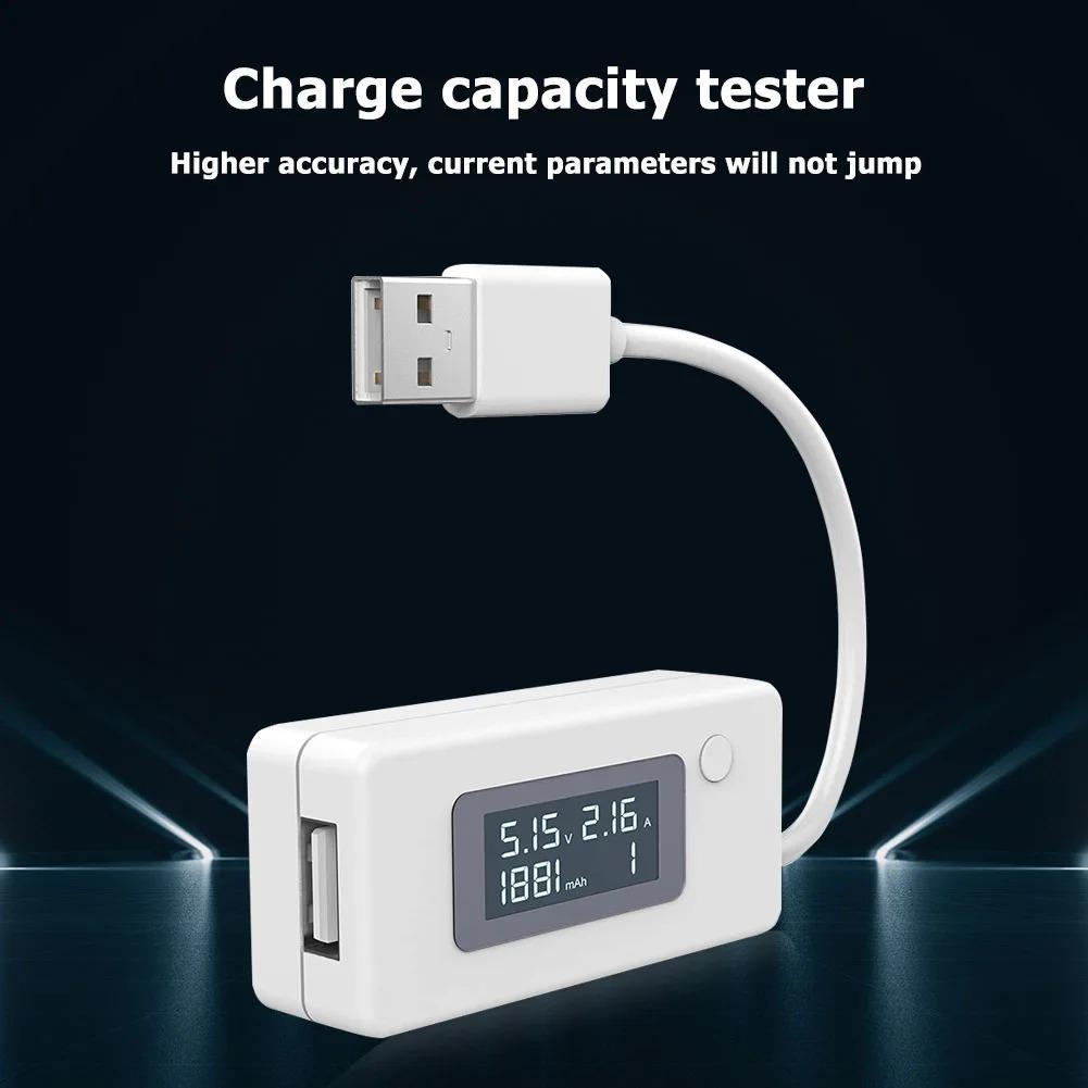 Voltage USB Tester Pengukur Tegangan Voltase LCD Digital Power Meter USB Charger Doctor Power Bank I