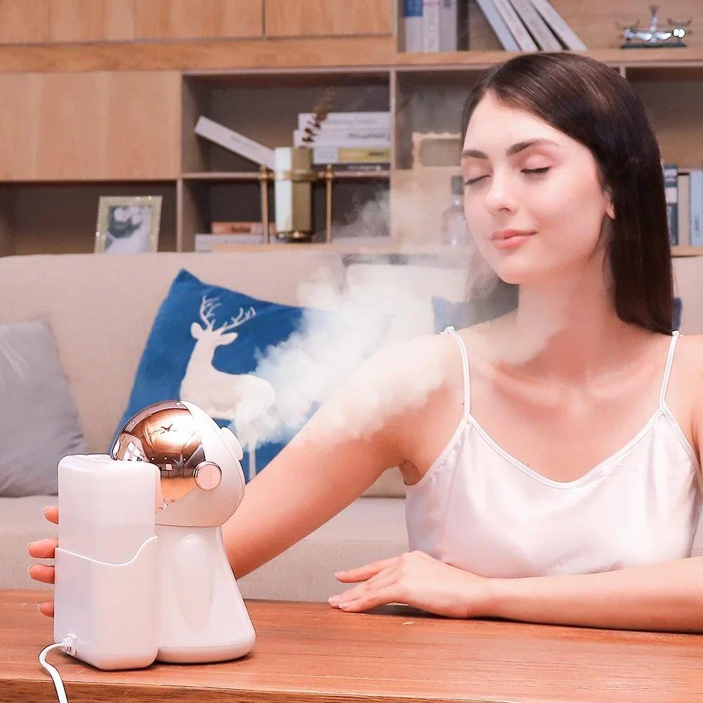 380ml Face Steamer Nano Spray Ionic Nebulizer Facial Vaporizer Hot Mist Hot Compress Skin Moisturize