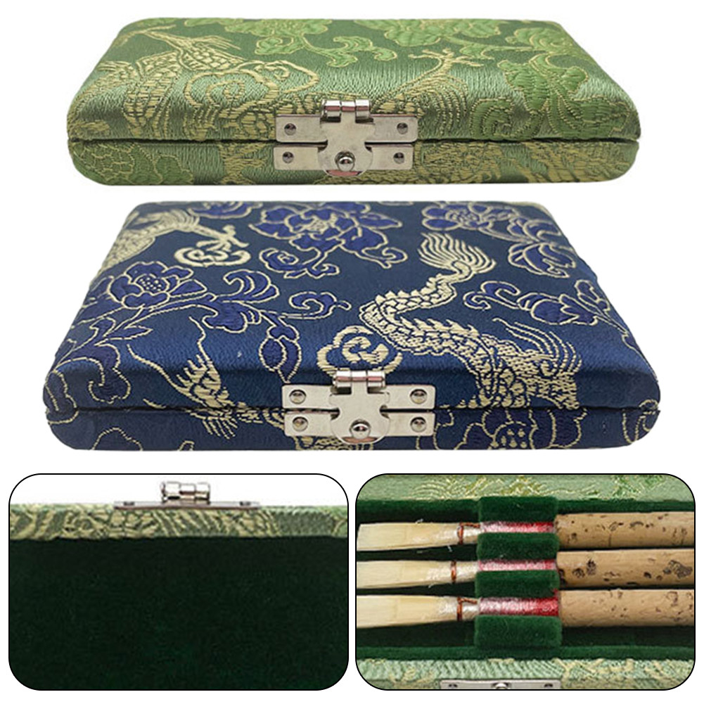 Wooden Oboe Reed Holder Compact Oboe Reed Container Breathable Protective Box Protect Against Moistu