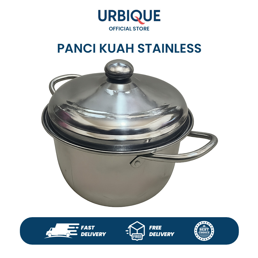 Panci Kuah Stainless Steel Premium Anti Karat – Tebal, Tahan Panas & Elegan