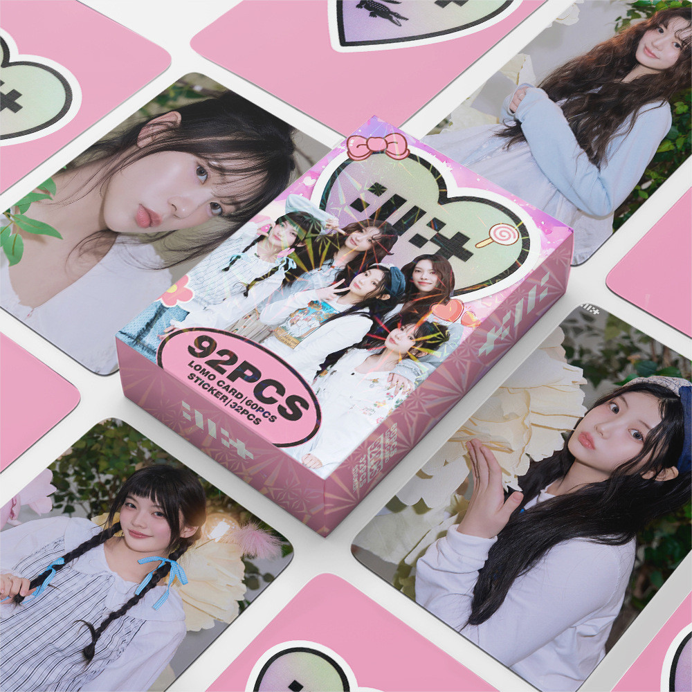 92Pcs/Set ILLIT Idol New Album Series Lomo Cards YUNAH MINJU MOKA HD Printd Photocards And Sticker W