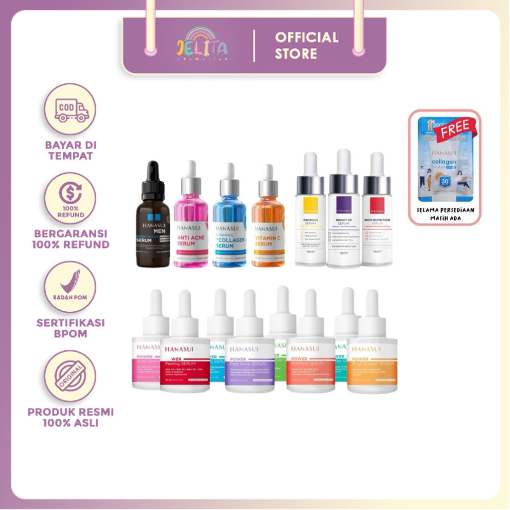 JBH -  HANASUI FACE SERUM KEMASAN BARU