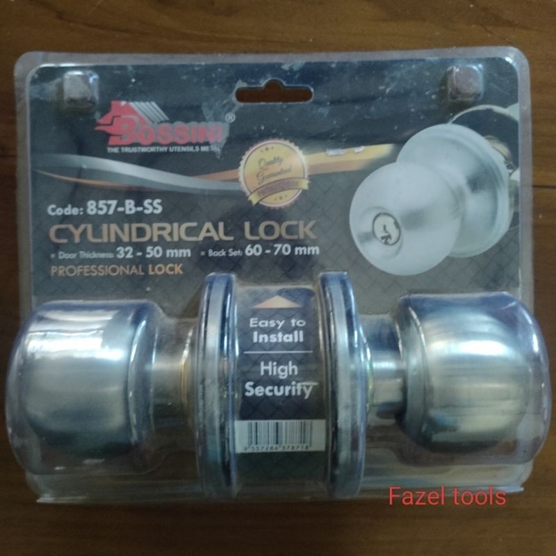 Gagang kunci pintu bulat, kunci pintu kamar mandi, BOSSINI