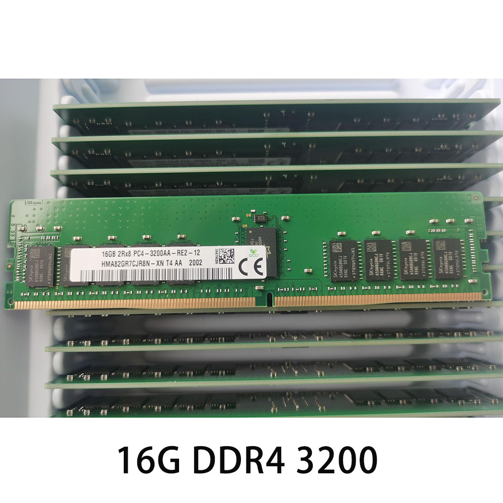 1PCS RAM 16GB 2RX8 PC4-3200AA REG ECC For SK Hynix Server Memory 16G DDR4 3200