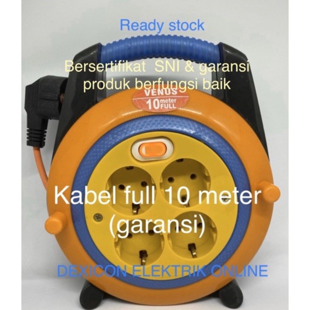 TERLARIS Box kabel venus 10 meter/roll kabel/terminal colokan listrik/colokan listrik/stop kontak/ka