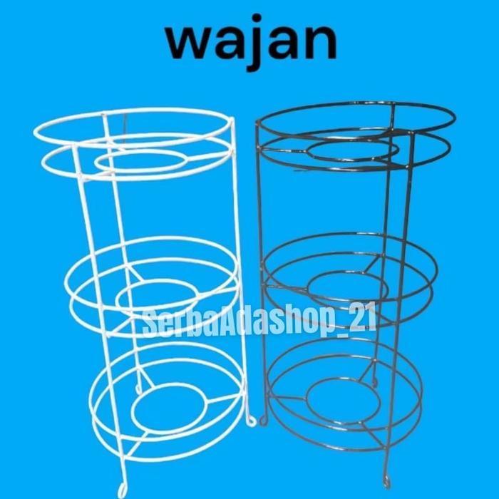 Rak panci dan wajan/rak serbaguna bahan besi - Hitam, Susun 2 [terlaris]