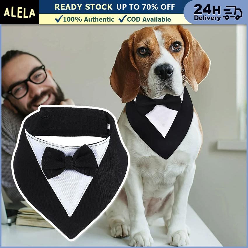 Tuxedo Anjing Bandana Kucing Besar Kecil Kalung Kucing Anjing Tuxedo Bandana