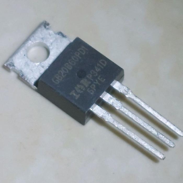GB20B60PD1 To-220 20B60 GB20B60 IRGB20B60PD1 SMPS IGBT 20A 600V Transistor N-Channel IR GB20B60PDI K