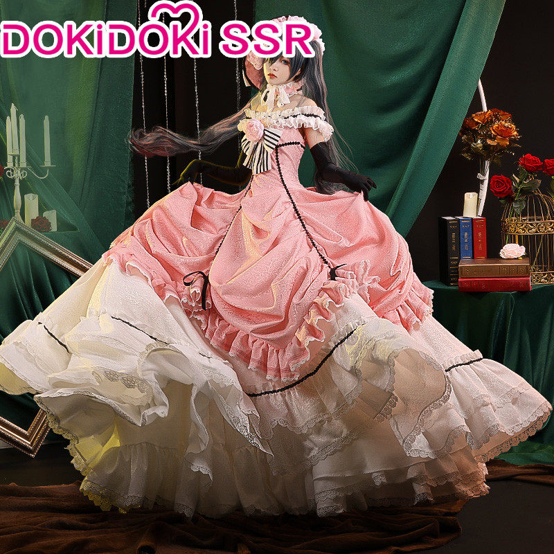  Ciel Phantomhive Cosplay Anime DokiDoki-SSR Women Halloween Costume Dress Ciel Cosplay