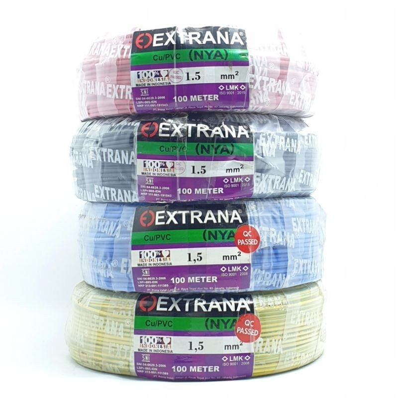 KABEL TUNGGAL KAWAT NYA 1.5 50M / 100M EXTRANA