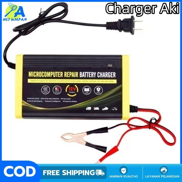 Charger Aki Motor / Cas Aki Motor / Aki Motor Dan Mobil / Pengisi Daya Aki Motor 12V 20AH Pengisi Da