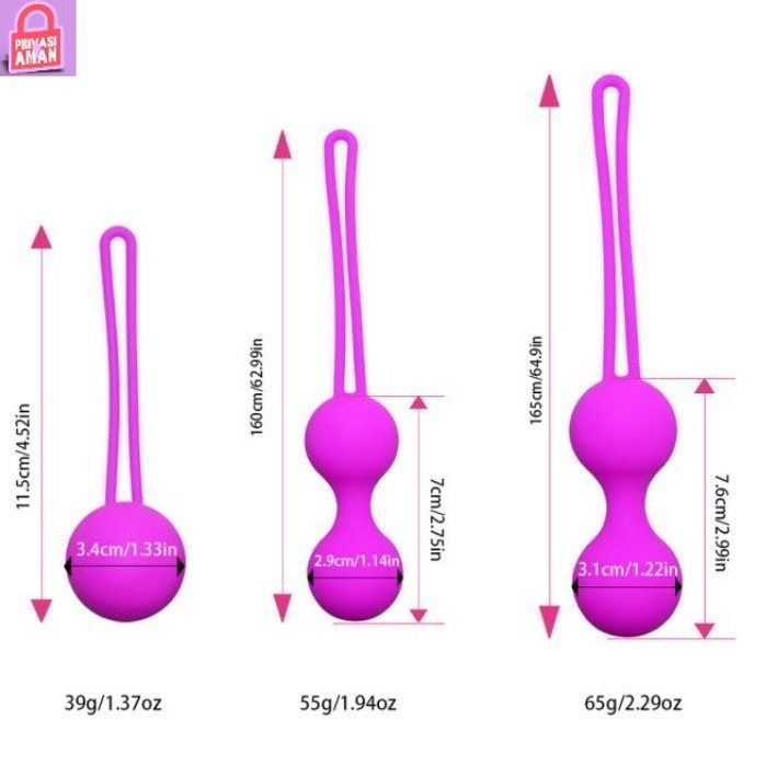 PROMO MURAH Sale Kegel Ball/Bola Kegel Set Isi 3 - Via Mart.ID