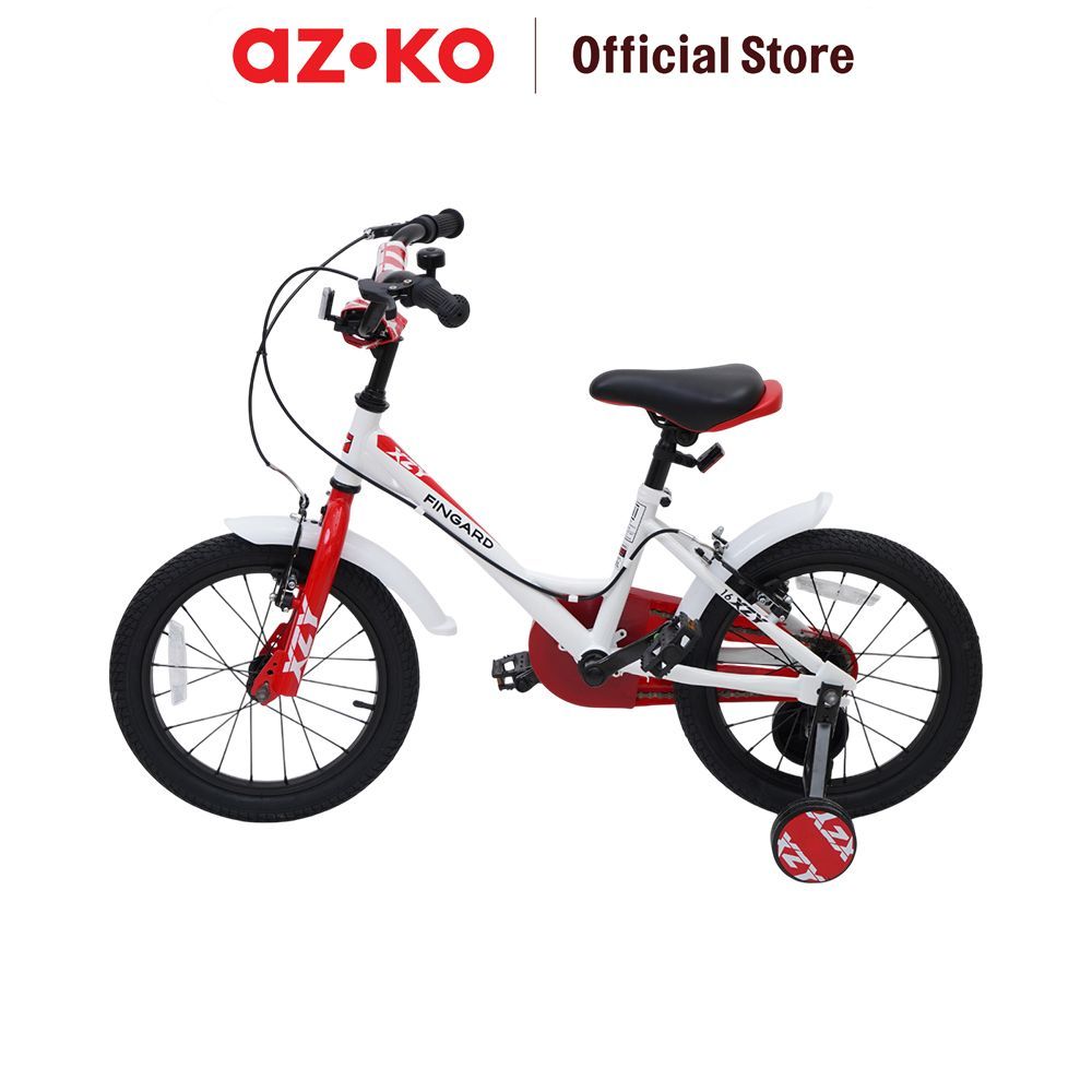 AZKO Fingard 16 inci Sepeda Anak Lipat Xzy - Putih Kids Bicycle Sepeda Roda 4 Anak Peralatan Olahrag